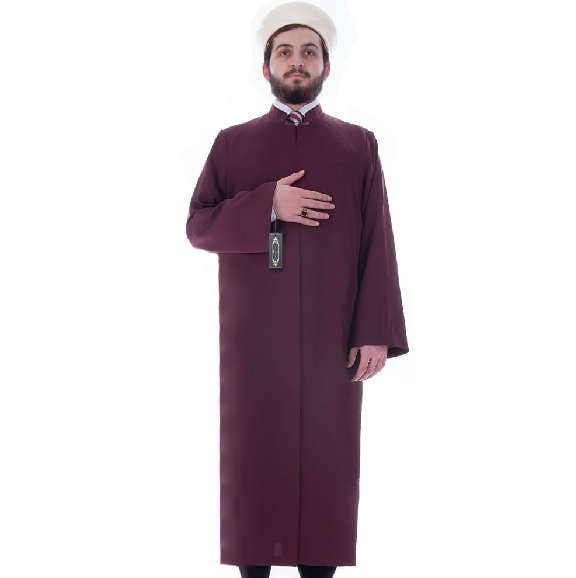 Buqhara Colated Red Plain Jubbah S, M, L, XL, XXL Thobe, Galabiyya, Jubbah, Disdashas, Cubbe, Long Kurta, Men Islamic Clothing, Sunnah Wear