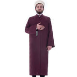 Buqhara Colated Red Plain Jubbah S, M, L, XL, XXL Thobe, Galabiyya, Jubbah, Disdashas, Cubbe, Long Kurta, Men Islamic Clothing, Sunnah Wear