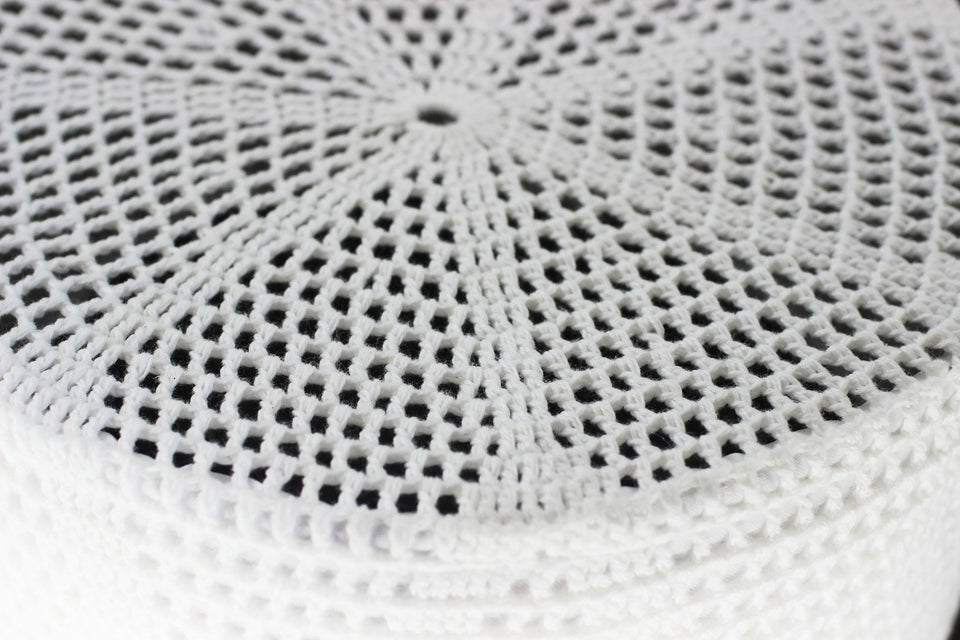 White Taqiyah, Summer Hat, Sunnah Wear, muslim hat, Muslim cap, Islamic gift, koofi, Prayer Hat, Men Kufi, Crochet Kufi, WHTB