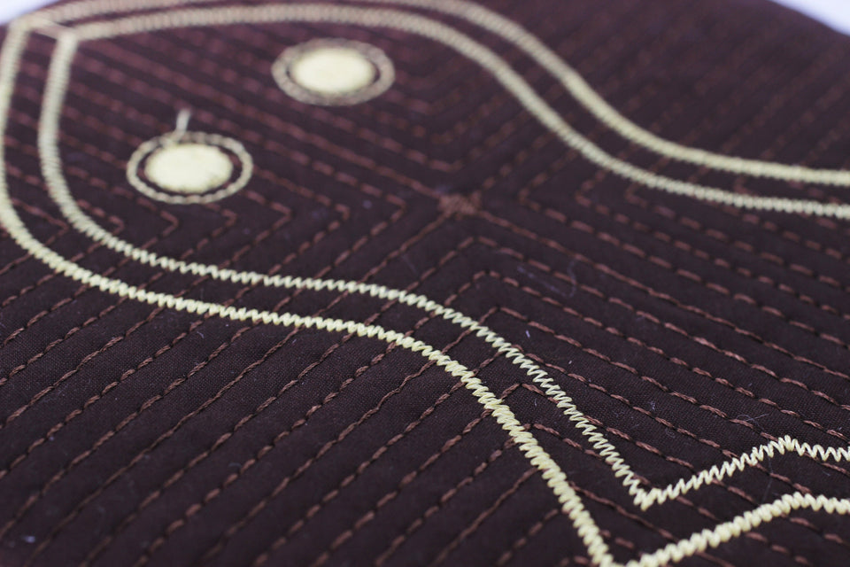 Brown embroidered Nalain Taqiyah, Sunnah Wear, muslim hat, Muslim cap, Islamic gift, koofi, Prayer Hat, Men Kufi, Crochet Kufi, WHTB