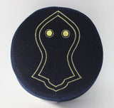 Dark Blue embroidered Nalain Taqiyah, Sunnah Wear, muslim hat, Muslim cap, Islamic gift, koofi, Prayer Hat, Men Kufi, Crochet Kufi, WHTB