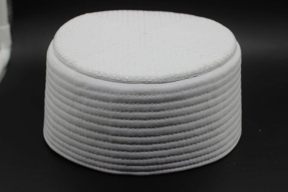 White Plain Kufi Cap, Muslim Takke Peci Kofia Hat Topi, Modest Clothing, Muslim Hat Hat, Islamic Mens Hat