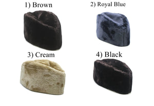 Choose Your Karakul Hat, Caucasian Russian Kubanka, Brown Faux Fur Astrakhan Cap, Winter Cap, Cossack Winter Hat Papaha, Jinnah Cap