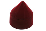 Bordeux Naqshibandi Kufi, Velvet Muslim Takke Peci Kofia Hat Topi, Dervish Clothing, Haqqani Sufi Cap, Men's Muslim Prayer Hat
