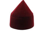 Bordeux Naqshibandi Kufi, Velvet Muslim Takke Peci Kofia Hat Topi, Dervish Clothing, Haqqani Sufi Cap, Men's Muslim Prayer Hat