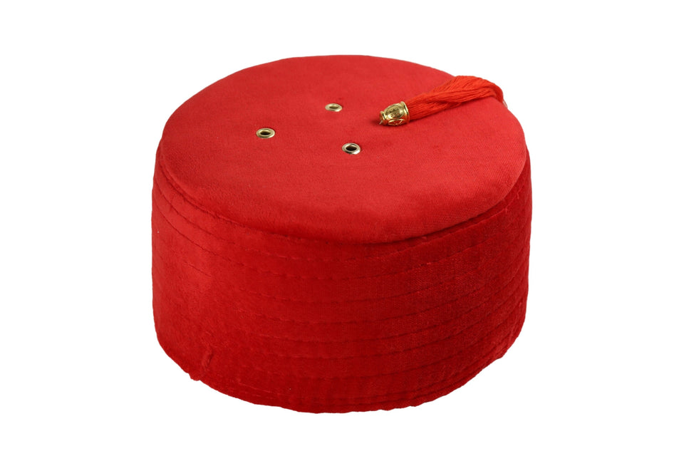 Genuine Egyptian Turkish Bright Red Fez Tarboush Hat Red Tassel, Doctor Who Fez Hat Costume Accessories