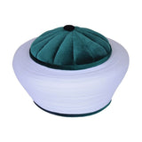 Ahli Tariq Unique Art Green 12 m Cloth islamic wear Kufi imamah Skull Cap taqiyyah hat