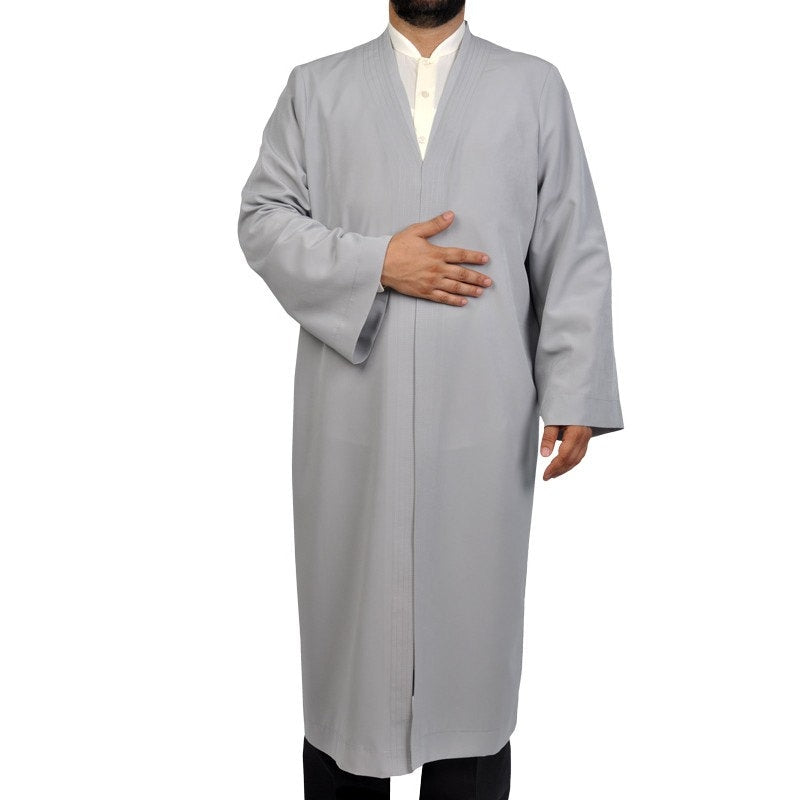 S, M, L, XL, 2XL Plain Mens Wear, Grey Thobe, Galabiyya, Jubbah, Islamic Wear,Muslim tunic , Muslim Long Kurta, Muslim Clothes, Prayer Dress
