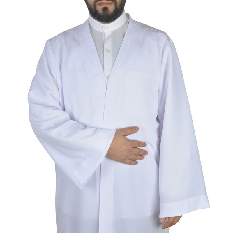 S, M, L, XL, 2XL Plain Prayer Jubbah, White Thobe, Galabiyya, Islamic Wear, Muslim tunic, Muslim Long Kurta, Muslim Clothes, Basic Jubbah