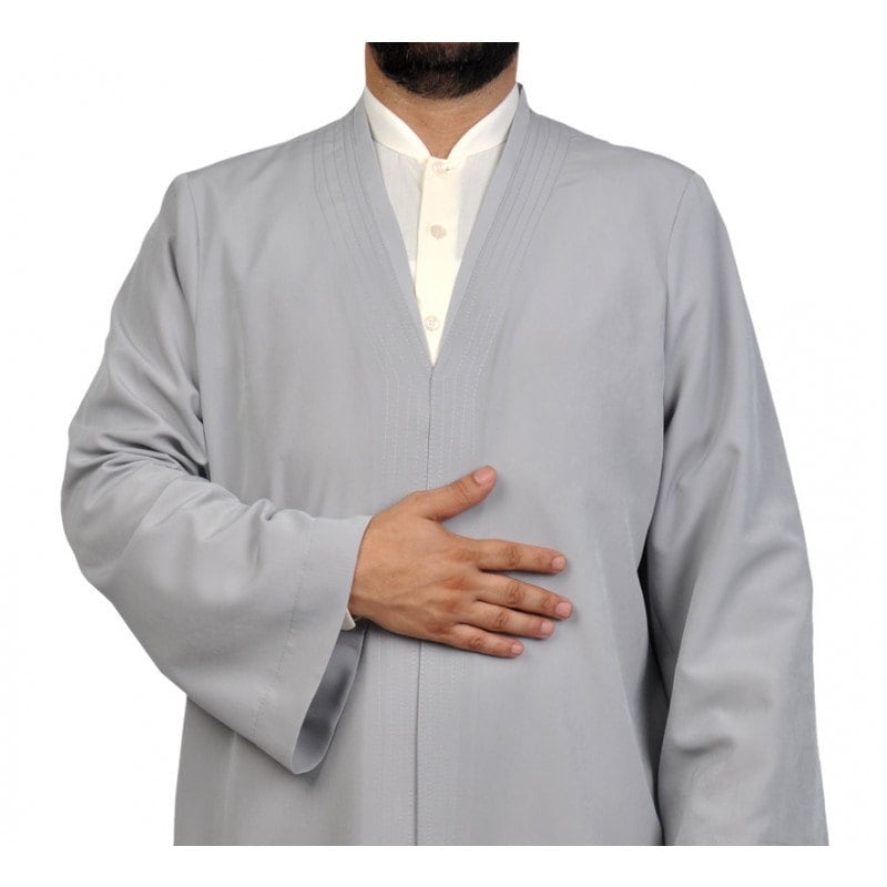 S, M, L, XL, 2XL Plain Mens Wear, Grey Thobe, Galabiyya, Jubbah, Islamic Wear,Muslim tunic , Muslim Long Kurta, Muslim Clothes, Prayer Dress