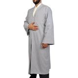S, M, L, XL, 2XL Plain Mens Wear, Grey Thobe, Galabiyya, Jubbah, Islamic Wear,Muslim tunic , Muslim Long Kurta, Muslim Clothes, Prayer Dress