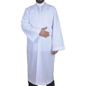 S, M, L, XL, 2XL Plain Prayer Jubbah, White Thobe, Galabiyya, Islamic Wear, Muslim tunic, Muslim Long Kurta, Muslim Clothes, Basic Jubbah