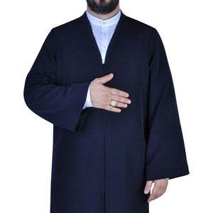 Dark blue Jubbah Cubbe M, L, XL, XXL Plain Mens Wear, White Thobe, Galabiyya, Jubbah, islamic wear, Muslim Long Kurta, Muslim Clothes