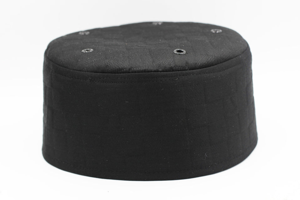 Black Taqiyyah, Muslim Mens Wear, Prayer Hat Pattern Takke, Men Kufi, Crochet Kufi, Taqiyah,  Muslims Hat, Skull Cap, Islamic Hat, FTHH - islamicbazaar