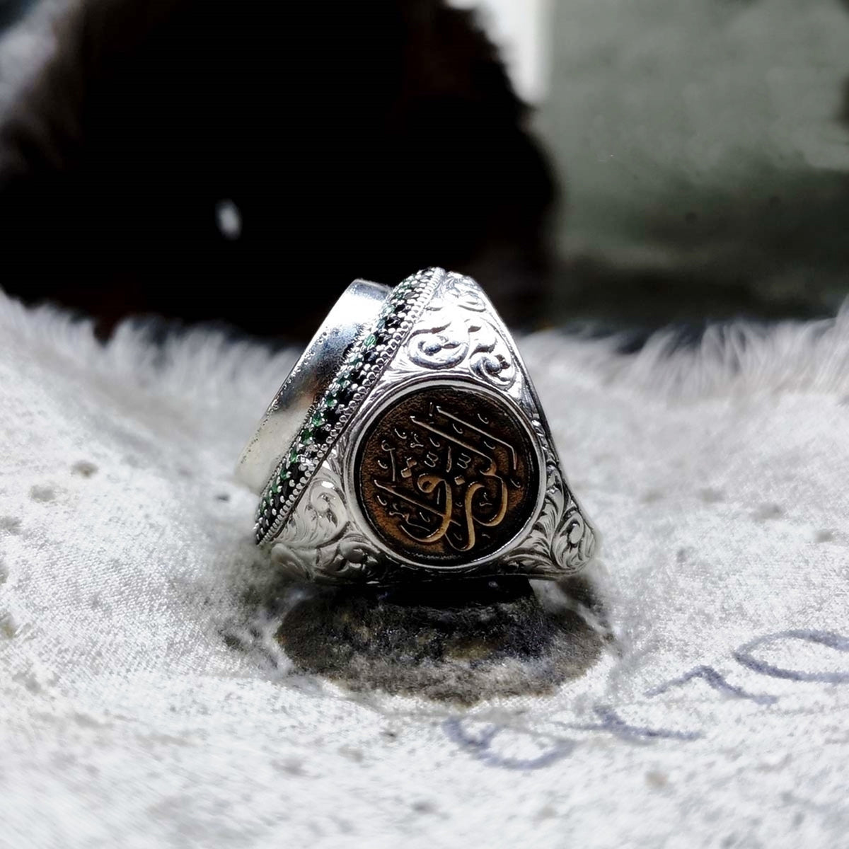 Bague Argent 925 Chevaliere Homme Arabe Bague Chevalière En Argent