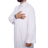 White Jubbah S, M, L, XL, XXL Plain Mens Wear, White Thobe, Galabiyya, Jubbah, Muslim Long Kurta