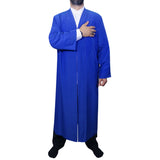 Blue Punto Jubbah S, M, L, XL, XXL Plain Mens Wear, Thobe, Galabiyya, Jubbah, Muslim Long Kurta, Islamic Mens Clothing
