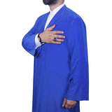 Blue Punto Jubbah S, M, L, XL, XXL Plain Mens Wear, Thobe, Galabiyya, Jubbah, Muslim Long Kurta, Islamic Mens Clothing