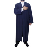 Navy Blue Punto Jubbah S, M, L, XL, XXL, XXL Plain Mens Wear, Thobe, Galabiyya, Jubbah, Muslim Long Kurta, Islamic Mens Clothing AKCN12
