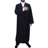 Black Punto Jubbah S, M, L, XL, XXL Plain Mens Wear, Thobe, Galabiyya, Jubbah, Muslim Long Kurta, Islamic Mens Clothing AKCN13
