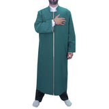 S, M, L, XL, XXL Green Jubba with Bias Mens Wear, Thobe Galabiyya, Jubbah, Omani, Jellabiya, Disdash, Robe, Kurtah, Sunnah, Ramadan AKCN17