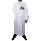 White Jubbah S, M, L, XL, XXL Plain Mens Wear, White Thobe, Galabiyya, Jubbah, Muslim Long Kurta
