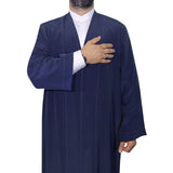 Navy Blue Punto Jubbah S, M, L, XL, XXL, XXL Plain Mens Wear, Thobe, Galabiyya, Jubbah, Muslim Long Kurta, Islamic Mens Clothing AKCN12