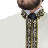 Erwa Muslim Long Kurta  S, M,  Islamic Mens Wear, Bordured Thobe, Galabiyya, Jubbah, Disdashas, Cübbe, Islamic Clothing for Men