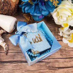 Mini Quran Set, Quran Book, Arabic Quran and Rose Scented Tasbeeh Set, Hajj Mubarak, Hajj Mabrour, Tasbeeh Quran Set MVD3