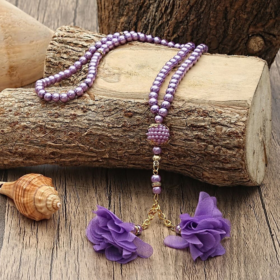 Lilac Quran Gift Set, Ramadan, Arabic Quran Book, Gold Box and PrayerBeads Set, Quran Favors, Hajj Favors, Ramadan Gifts, Ramadan Mobarak