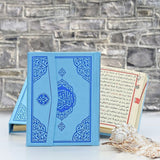 Blue Bag Size Holy Quran, 12x16 cm Shamuah Paper Islamic Book, Muslim gift, Ramadan gift, Muslim Gift, Moshaf, Koran