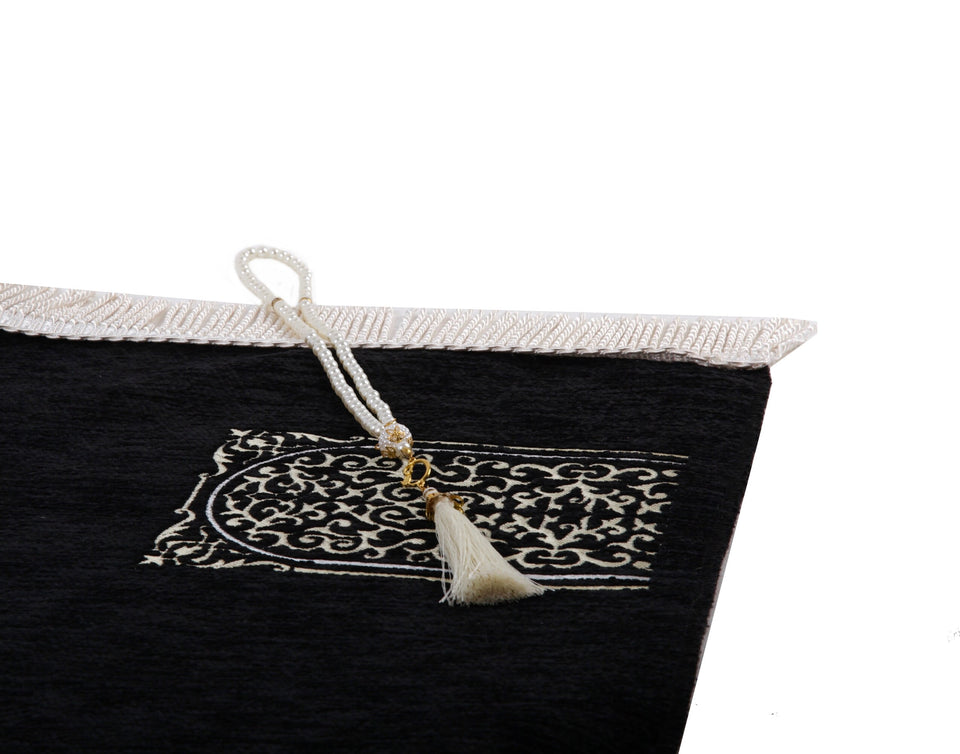 Kaaba Curtain Kiswah Sejadah 04, Prayer Mat, Prayer Rug, Islamic Lightweight Sejjada, A Unique Islamic Gift