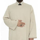 Grandad Collet Vison Turkish Jubba S, M, L, XL Thobe, Galabiyya, Jubbah, Disdasha, Cubbe, Long Kurta, Muslim Clothing