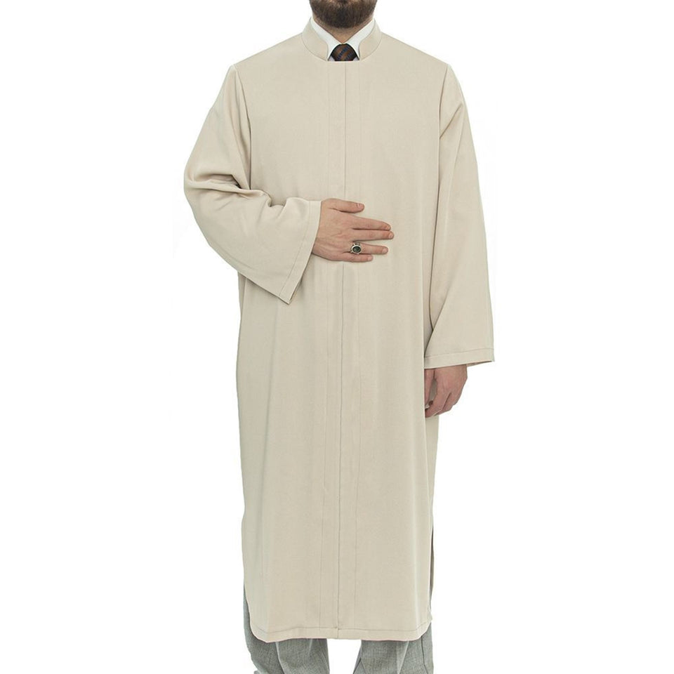Grandad Collet Vison Turkish Jubba S, M, L, XL Thobe, Galabiyya, Jubbah, Disdasha, Cubbe, Long Kurta, Muslim Clothing