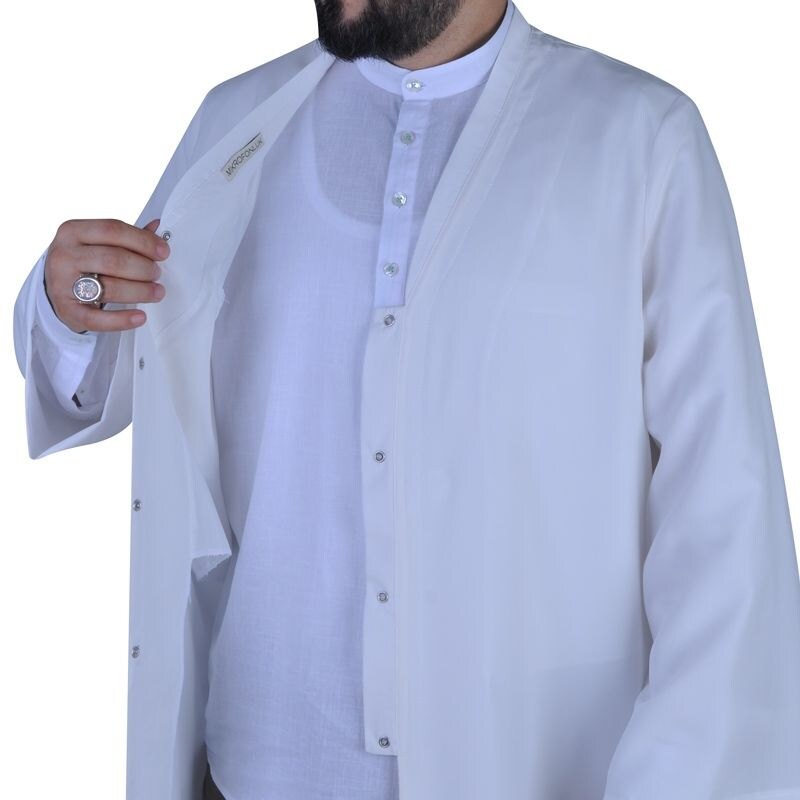 Luxury Cream Jubbah M, L, XL Plain Mens Wear, White Thobe, Galabiyya, Jubbah, islamic wear,  Muslim Long Kurta, Muslim Clothes