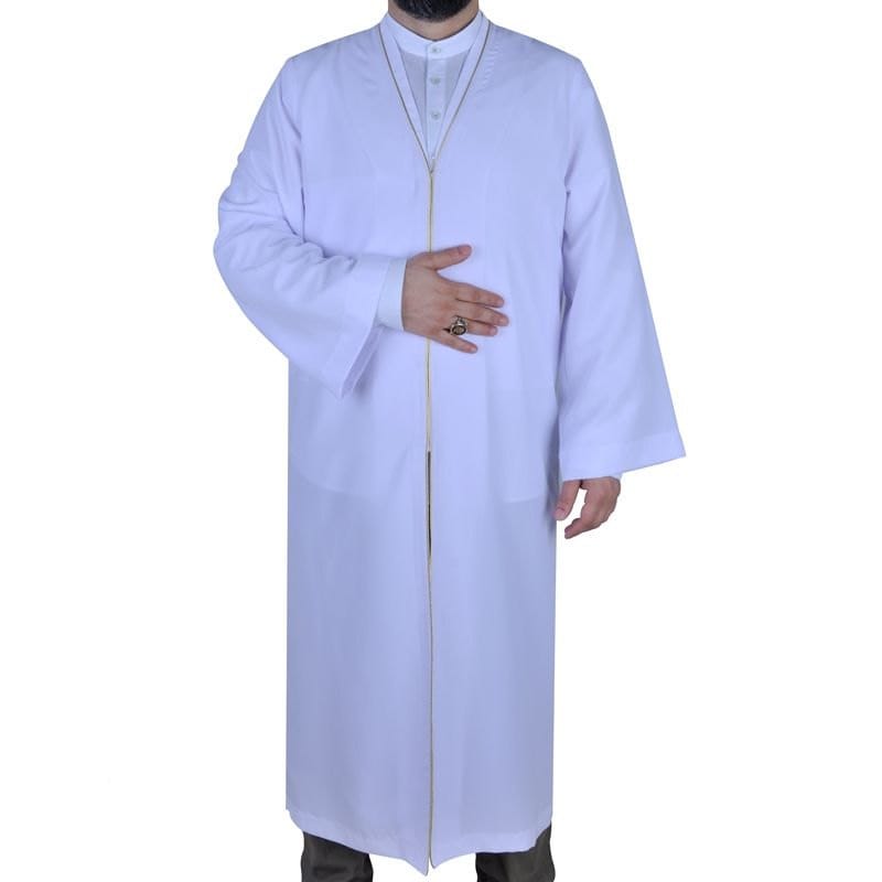 S, M, L,XL,XXL Plain Mens Wear, White Thobe, Galabiyya, Jubbah, islamic wear, Muslim tunic , Muslim Long Kurta, Muslim Clothes, Islamic,