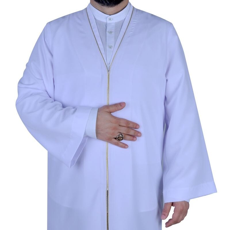 S, M, L,XL,XXL Plain Mens Wear, White Thobe, Galabiyya, Jubbah, islamic wear, Muslim tunic , Muslim Long Kurta, Muslim Clothes, Islamic,