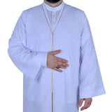 S, M, L,XL,XXL Plain Mens Wear, White Thobe, Galabiyya, Jubbah, islamic wear, Muslim tunic , Muslim Long Kurta, Muslim Clothes, Islamic,