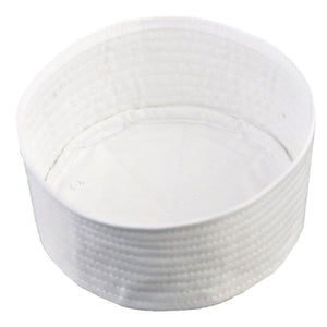 Plain White Kufi - Prayer Hat Takke - Ideal for Wrapping - Men Kufi - Sunnah Wear - Muslims Hat- Taqiyah - embroidered prayer hat - Mens Cap