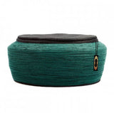 Handmade Black & Green Sarik, Pecinya, Sorban, imamah, Kufi Cap, Muslim Hat Hat Cap, Pagri, Skullcap, Ottoman Fez