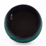 Handmade Black & Green Sarik, Pecinya, Sorban, imamah, Kufi Cap, Muslim Hat Hat Cap, Pagri, Skullcap, Ottoman Fez
