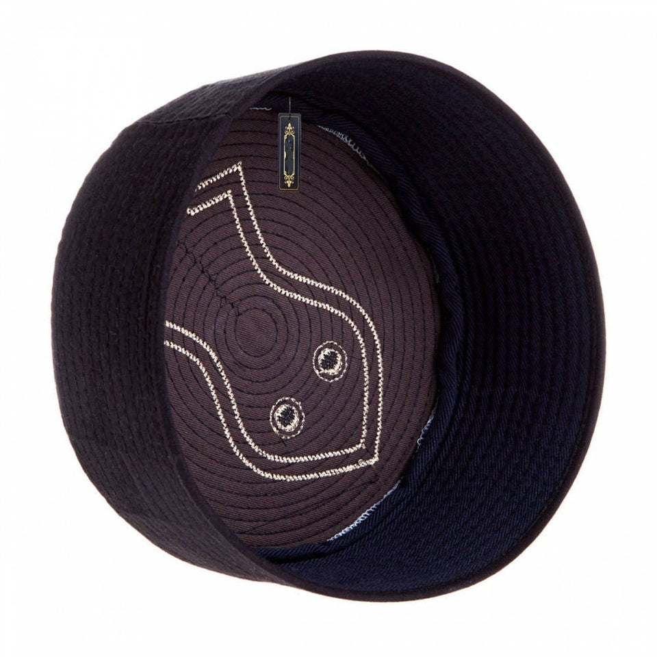 Black Nalain Kufi - Prayer Hat Takke - Men Kufi - Sunnah Wear - Muslims Hat- Taqiyah - embroidered prayer hat - Mens Cap - Nalin Takke