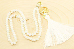 White Misbahas, crystal prayer beads, Handmade Prayer Beads 99 Misbaha, Masbaha, 99 beads Tasbeeh, 6mm beads, Crystal Tasbeeh, TMCB