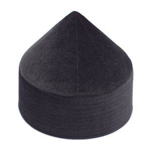 Cyprus Model Black Naqshibandi Kufi Muslim Takke Peci Kofia Hat Topi, Dervish Clothing, Haqqani Sufi Hat, Islamic Wear, Islamic Gift