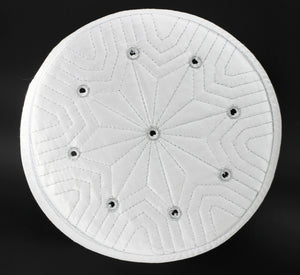 White Taqiyah with 9 holes, Sunnah Wear, muslim hat, Muslim cap, Islamic gift, koofi, Prayer Hat, Men Kufi, Crochet Kufi, Imamah, WHTB