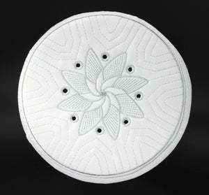 White Embroidered Flower Taqiyah, Sunnah Wear, muslim hat, Muslim cap, Islamic gift, koofi, Prayer Hat, Men Kufi, Crochet Kufi, WHTB