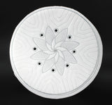 White Embroidered Flower Taqiyah, Sunnah Wear, muslim hat, Muslim cap, Islamic gift, koofi, Prayer Hat, Men Kufi, Crochet Kufi, WHTB