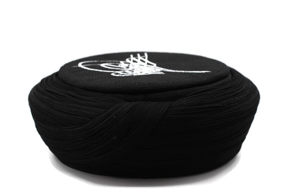 Handmade Ottoman Tugra Imamah, Unique Islamic Art, Imam Pagri Islamic Men's Head Wear