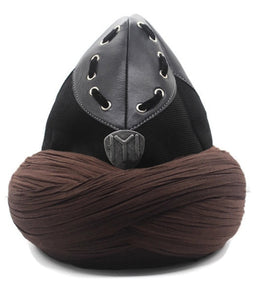 Leather Brown Ertugrul Cap, Resurrection Imamah, Original Dirilis Islamic Cap, Muslim Hat