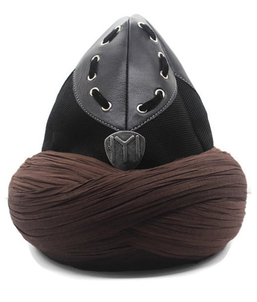Leather Brown Ertugrul Cap, Resurrection Imamah, Original Dirilis Islamic Cap, Muslim Hat
